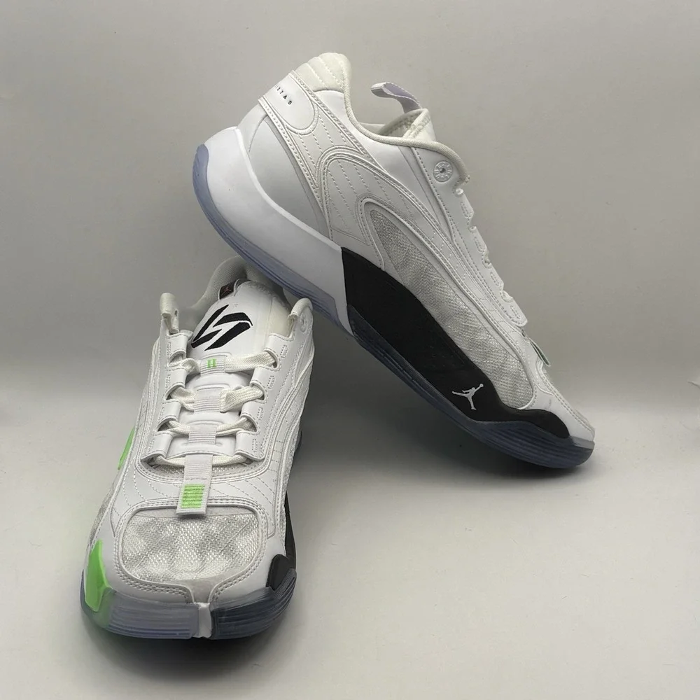 Jordan‎ Luka 2 Trick Shot DX8733-103 White Green Men Sz 10.5 Basketball Sneakers